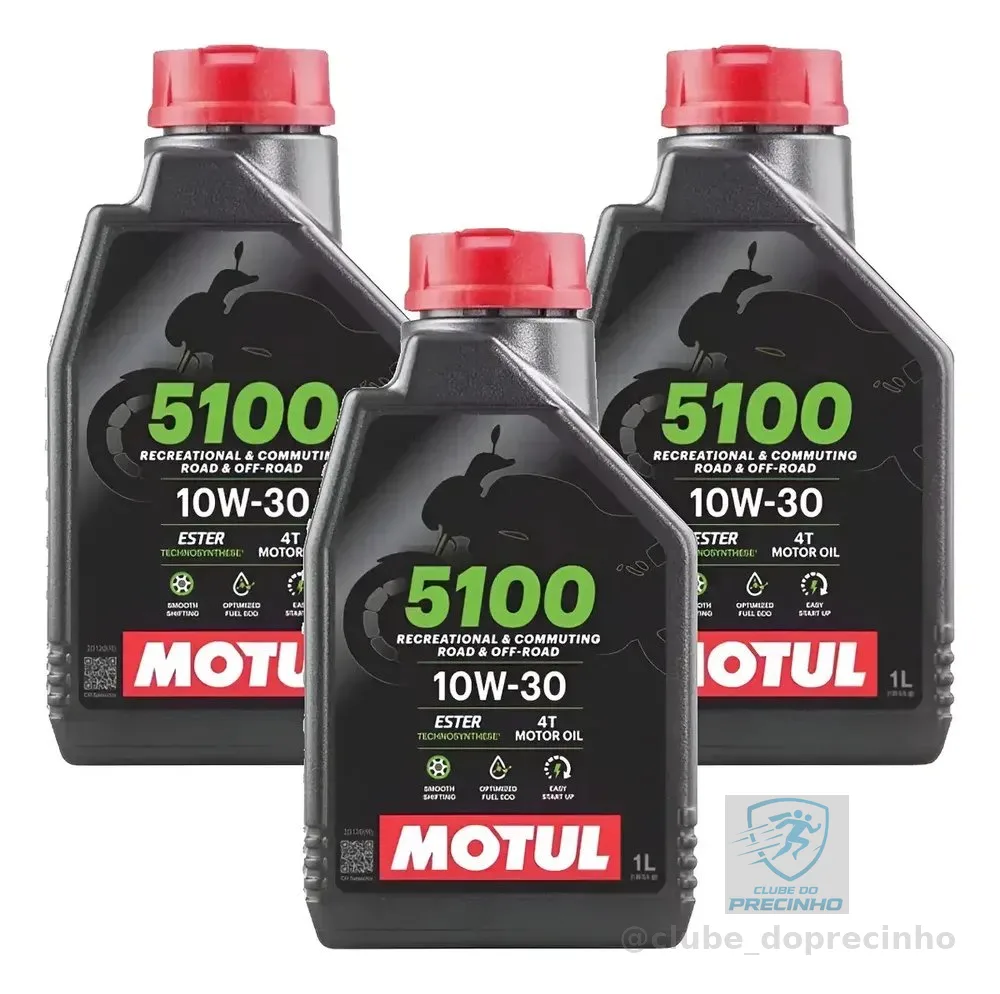 Kit Óleo Motul 5100 10w30 4t 3 Litros Motul