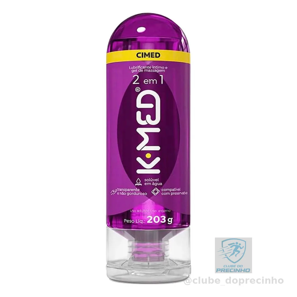 Gel Lubrificante Íntimo K-med 2 Em 1 200ml