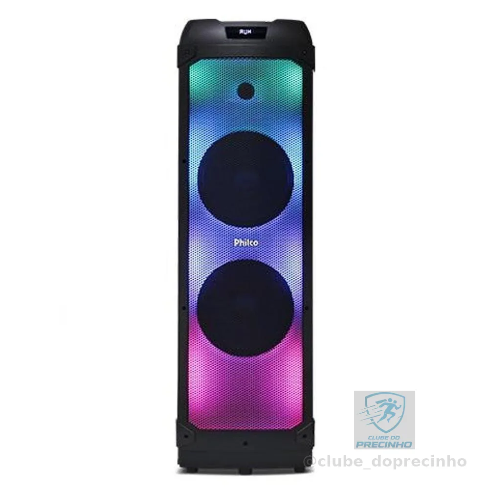 Caixa de Som Philco Extreme 2400W 2x Woofer PCX22000 - Bivolt