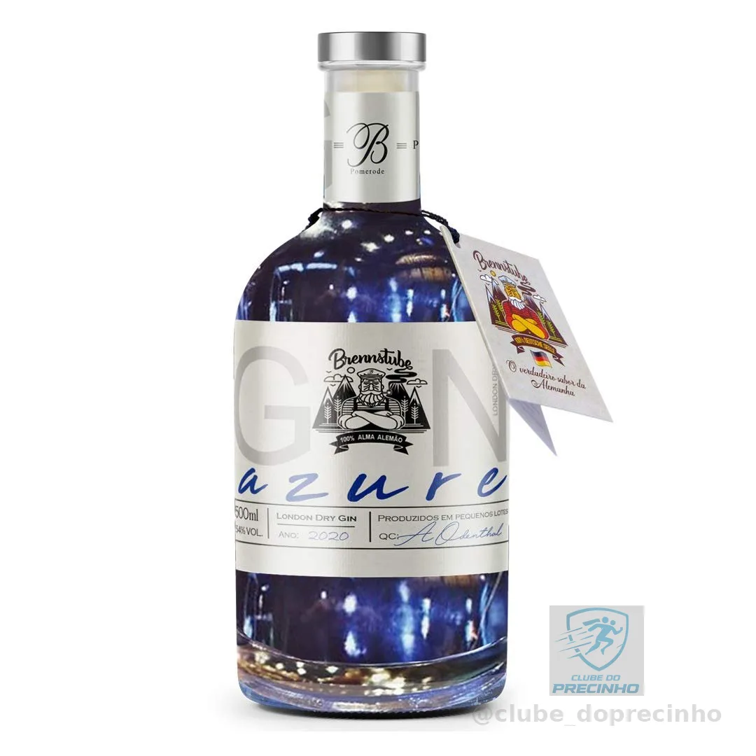 Azure – London Dry Gin Artesanal Premiado - Brennstube Pomerode