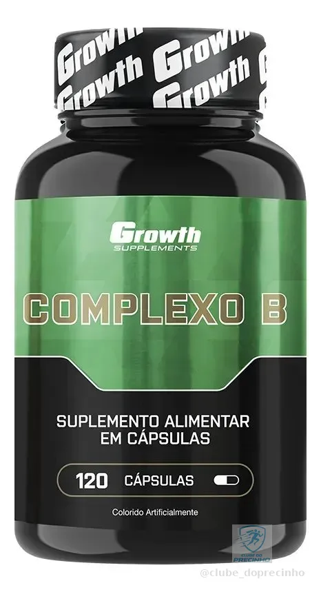 Vitamina Complexo B 120 Cápsulas Growth Supplements