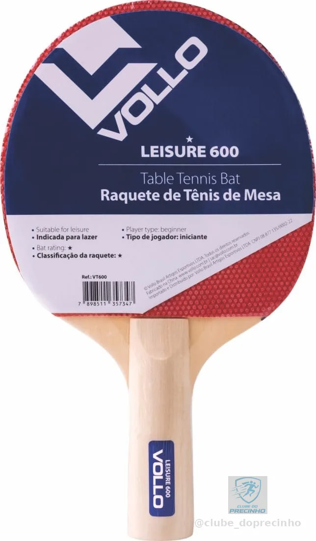 Vollo Raquete de Tênis de Mesa