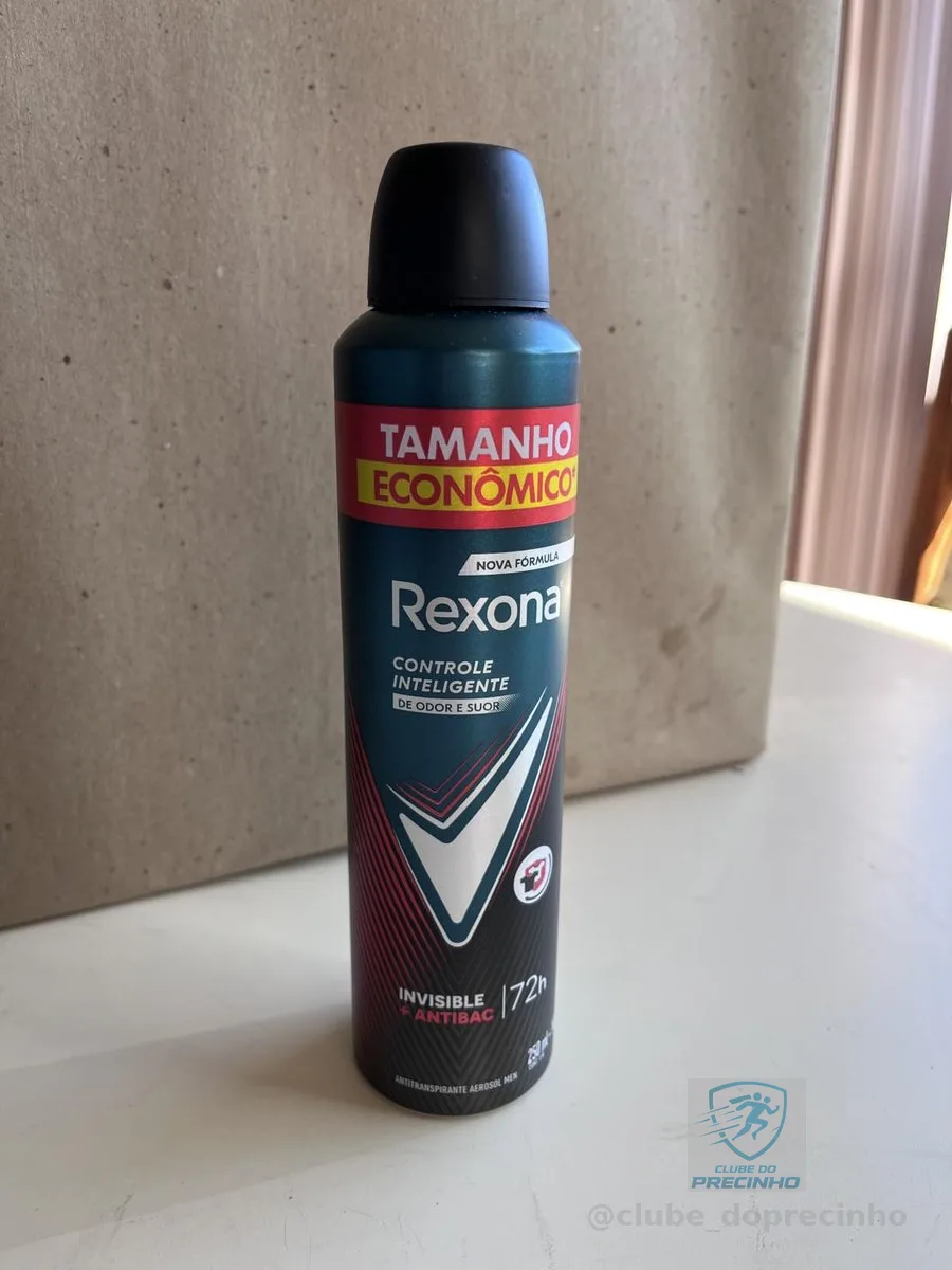 Rexona Antitranspirante Masculino Aerossol Antibacterial e Invisible 250 ML, Leve Mais Pague Menos, Embalagem Pode Variar