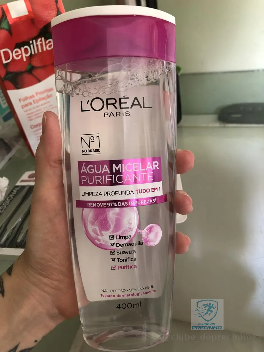 L'Oréal Paris Dermo Expertise, Água Micelar Purificante 5 em 1, 400ml