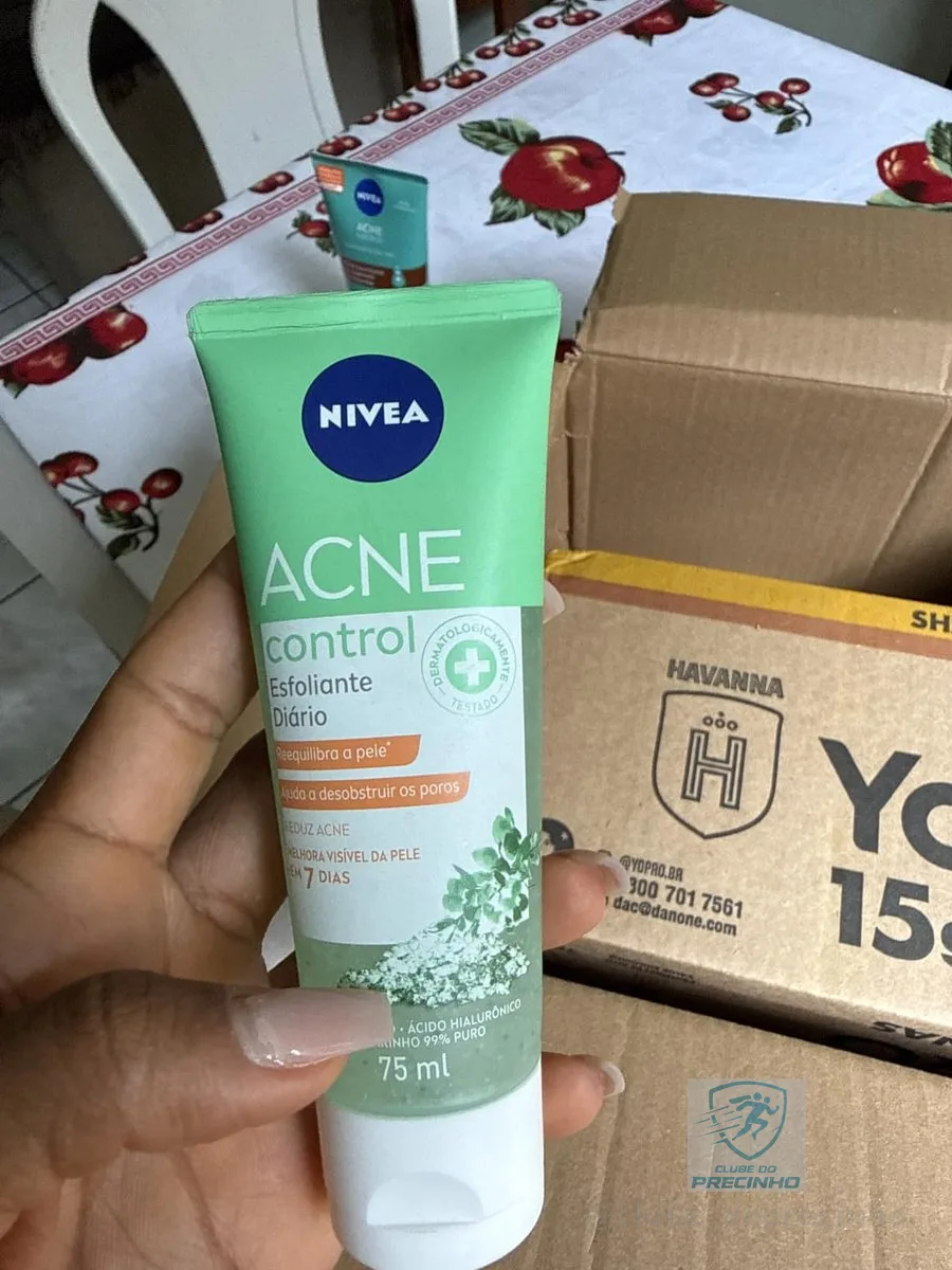 NIVEA Esfoliante Facial Acne Control 75ml, Esfoliação Suave, Desobstrui os Poros, Reduz Acne, Pele com Tendência a Acne