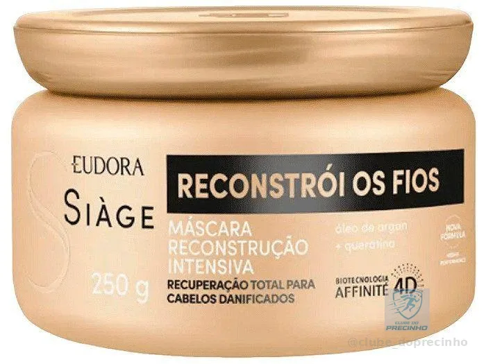 Máscara Capilar Eudora Siàge Reconstrói os Fios 250g