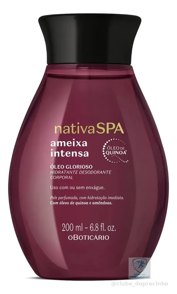 O Boticário Nativa Spa Ameixa Intensa Óleo Corporal 200ml