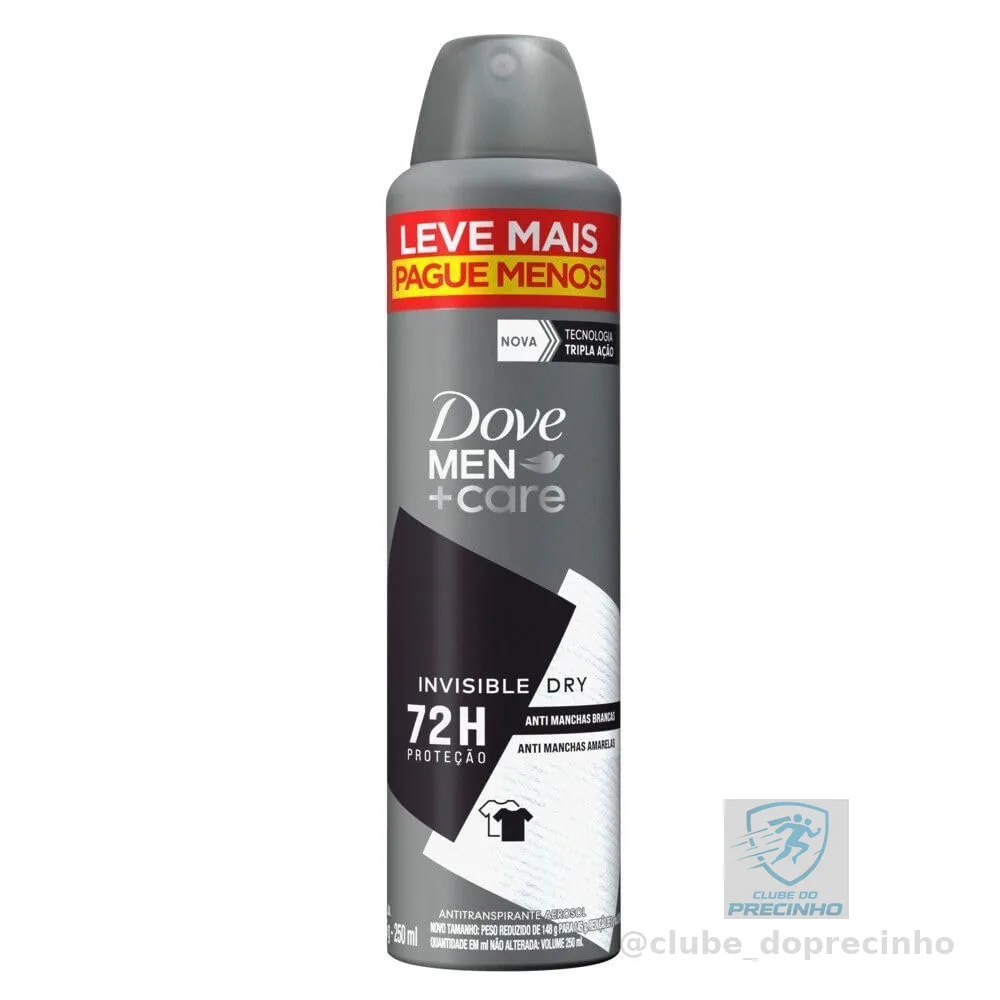 Dove Antitranspirante Aerosol Men+Care Invisible Dry 250 ml