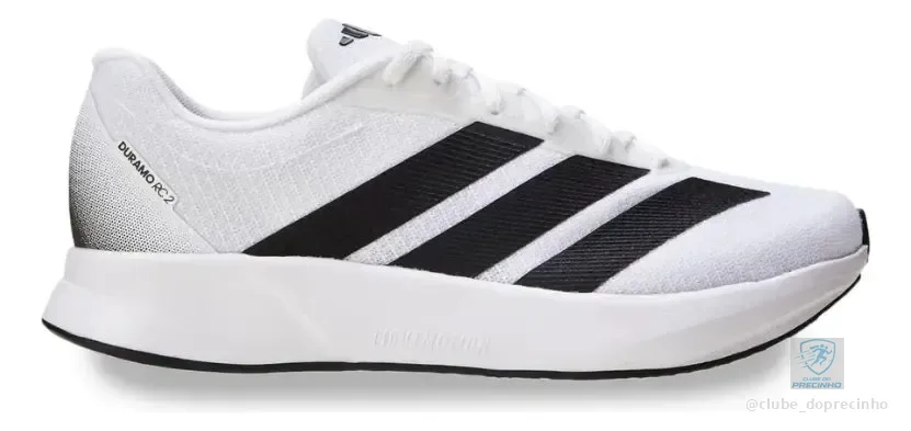 Tênis Masculino Duramo Rc 2 adidas Cloud White / Core Black / Carbon. Liso 40 Br