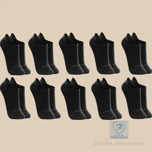 Kit 10 Pares De Meias Lupo Soquete Invisível Sport