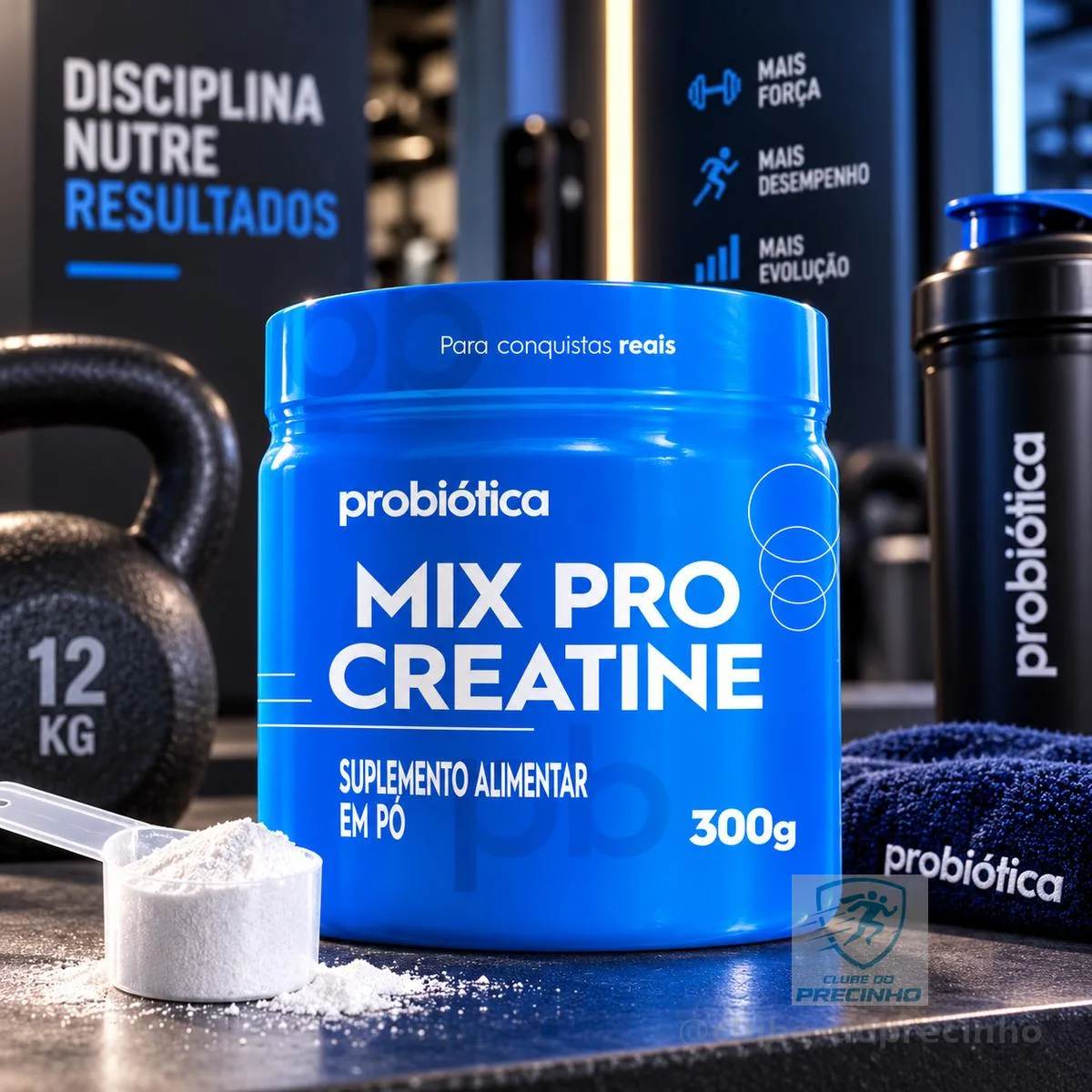 Suplemento Alimentar Em Pó Probiótica Mix Pro Creatine 300g