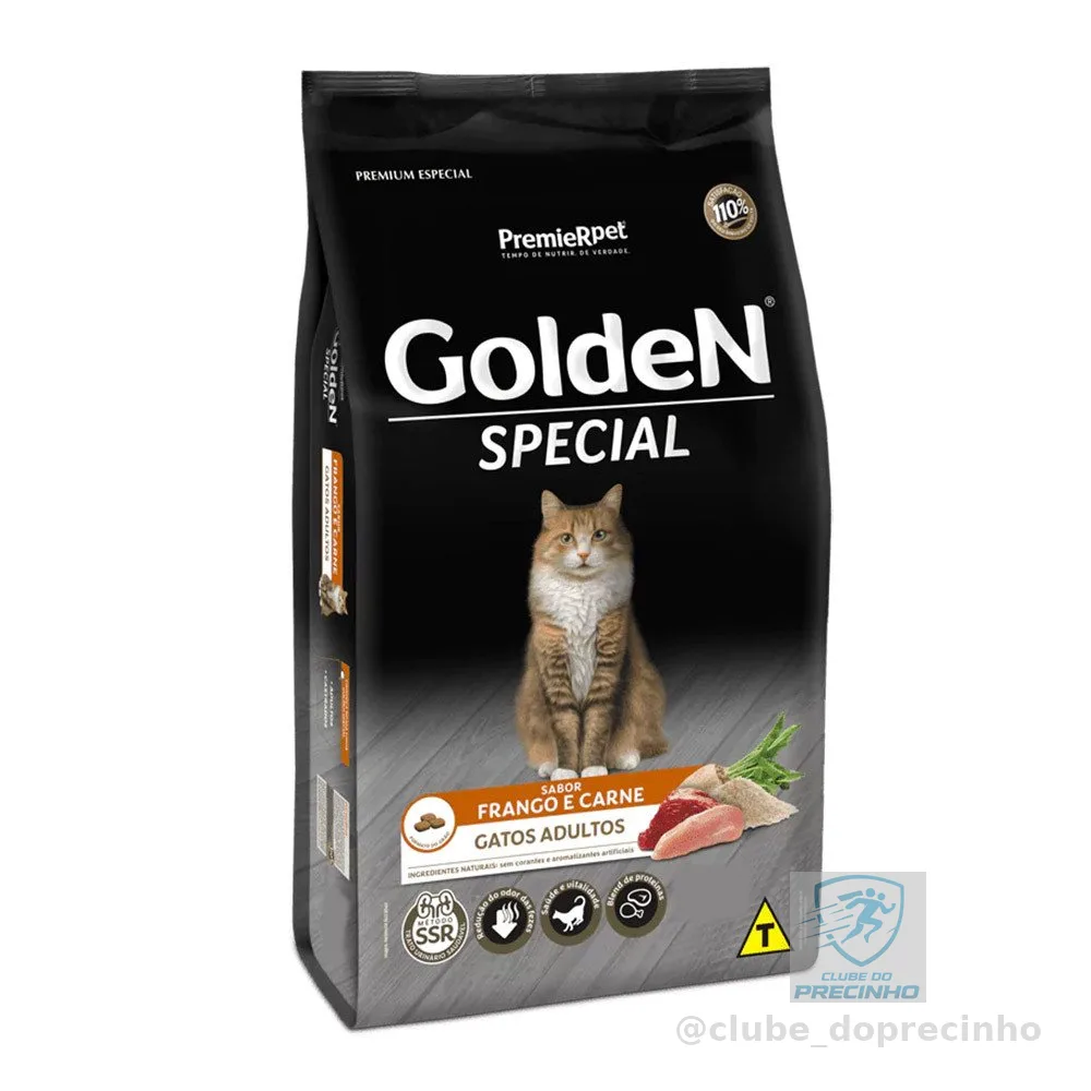 Ração Golden Special para Gatos Adultos Frango e Carne 10kg