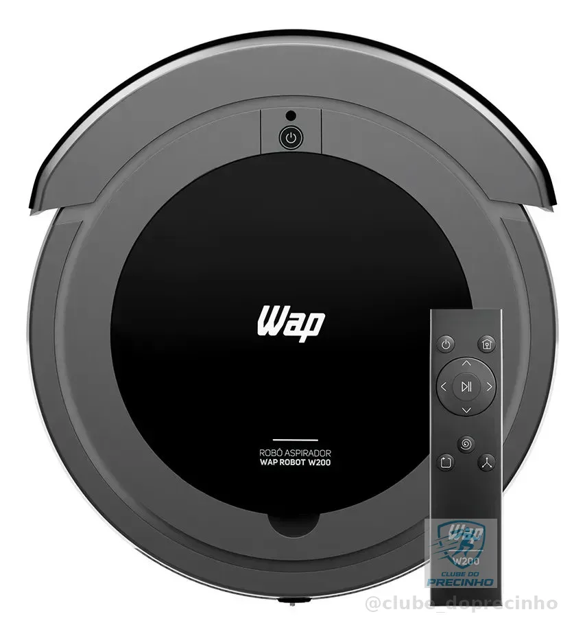 WAP Robô W200 Aspirador Robô 3 em 1 Varre Aspira Passa Pano Bivolt