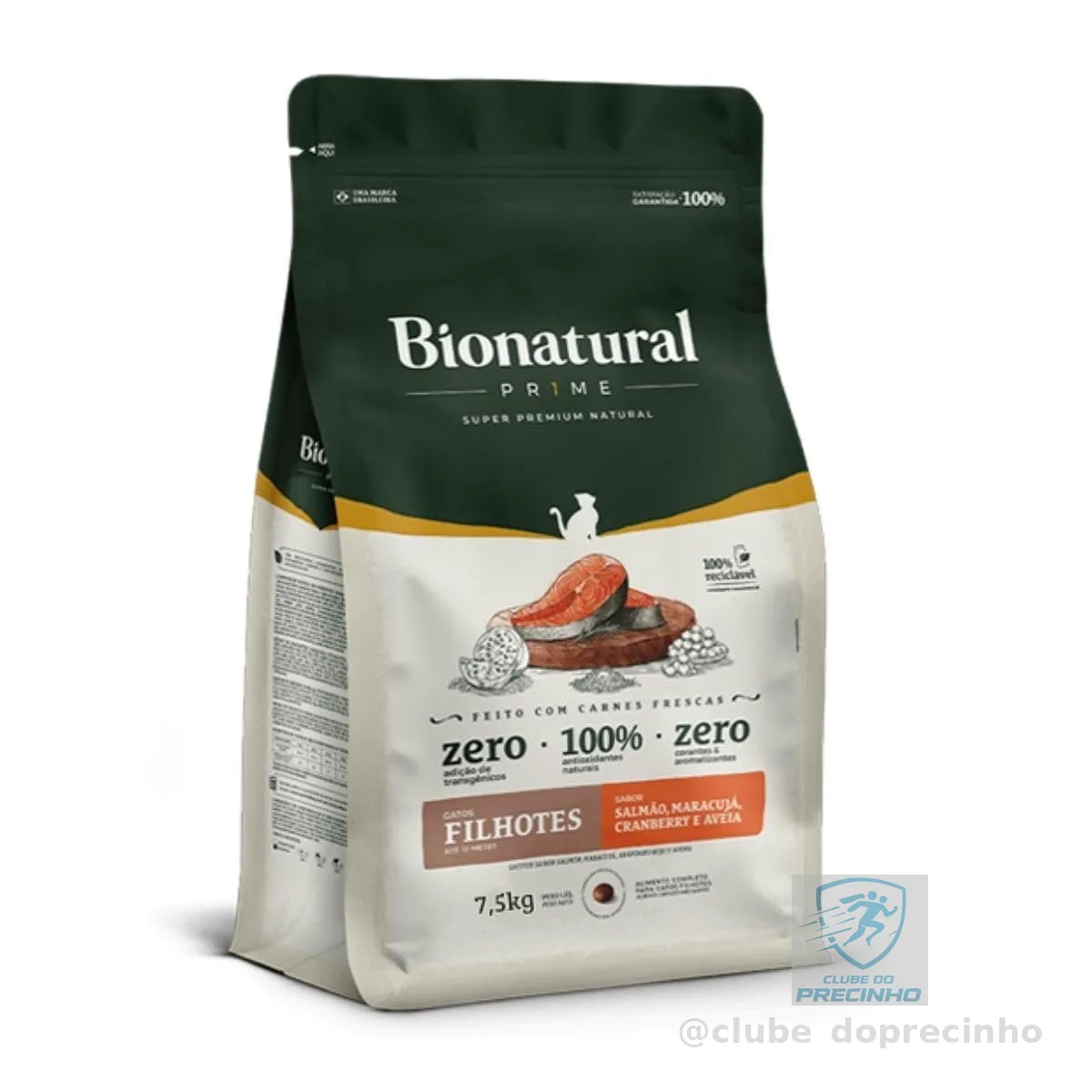 Bionatural Prime - Salmão Gatos Filhotes 7,5kg