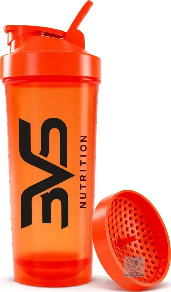 Coqueteleira / Shaker Laranja - Academia 600ml - 3vs Nutrition