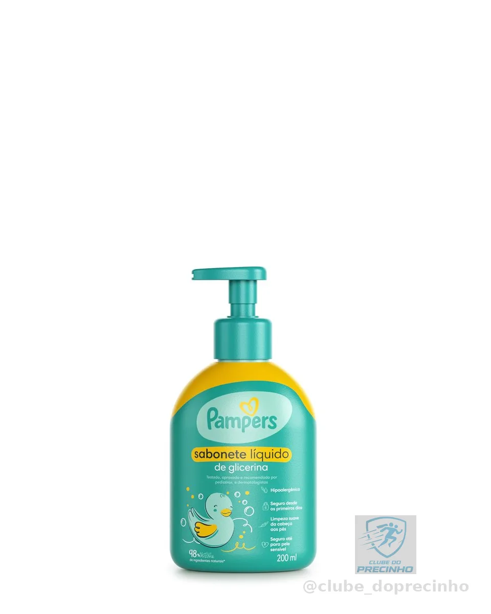 Pampers Sabonete Líquido de Glicerina 200ml