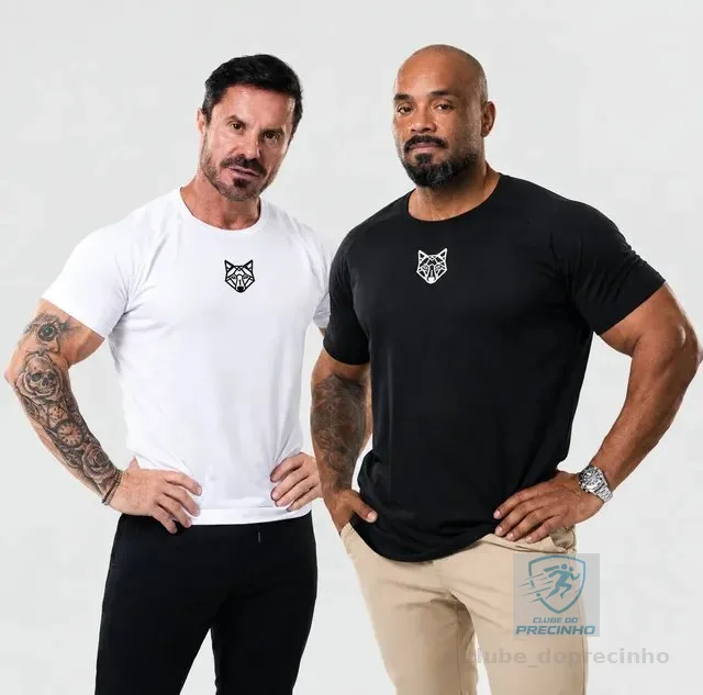 Kit 2 Camisetas Masculina Dry Fit Colmeia Alpha P M G Gg