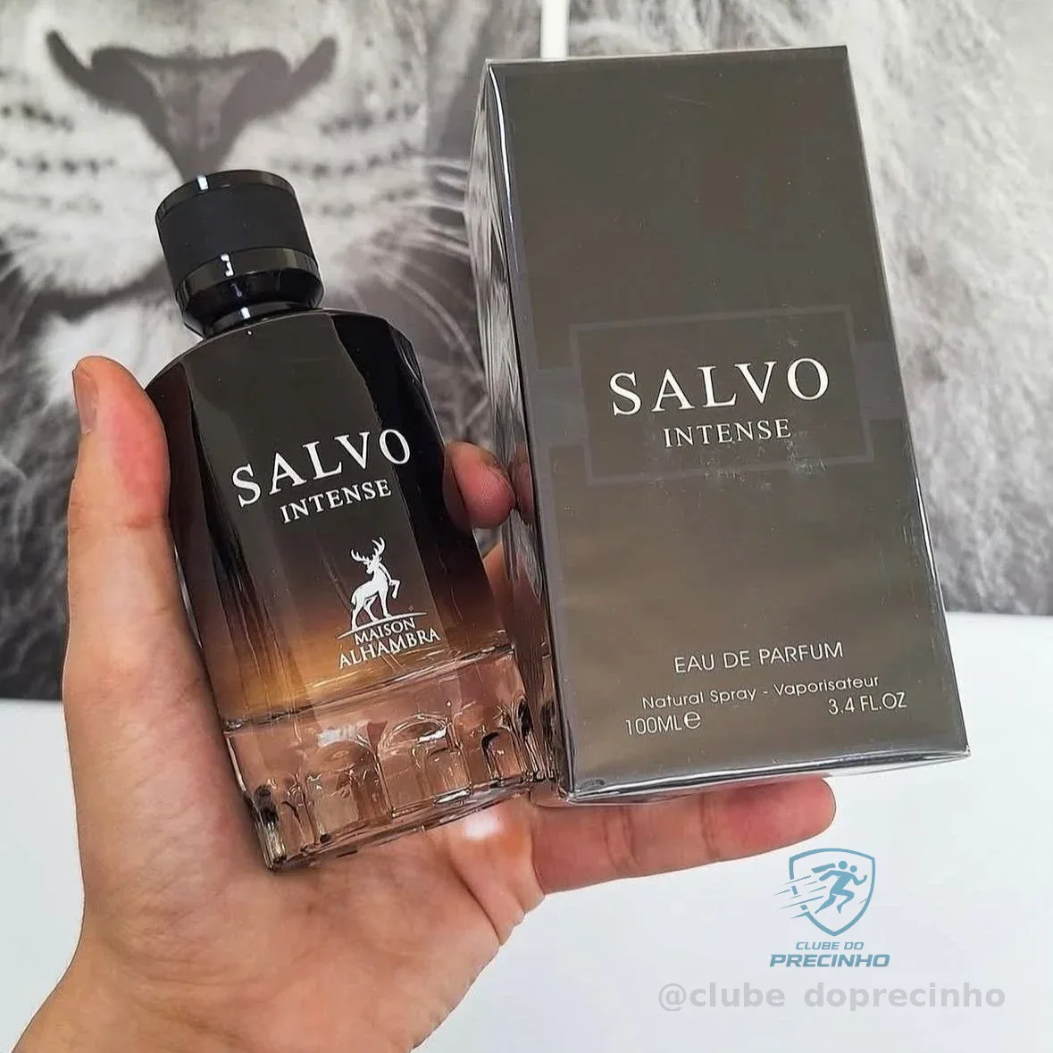Perfume Masculino Arabe Salvo Intense 100ml Original C/ Nf