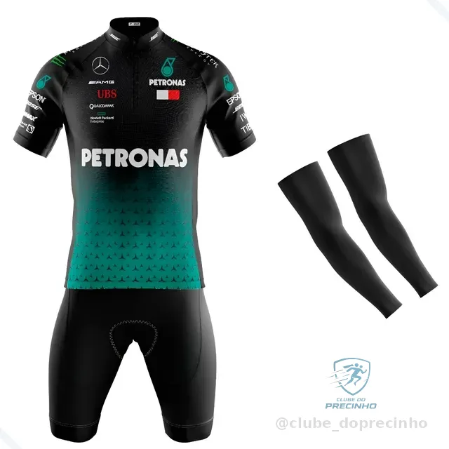 Kit Roupa Ciclismo Masculino Mountain Bike Dry Fit F1 Preta