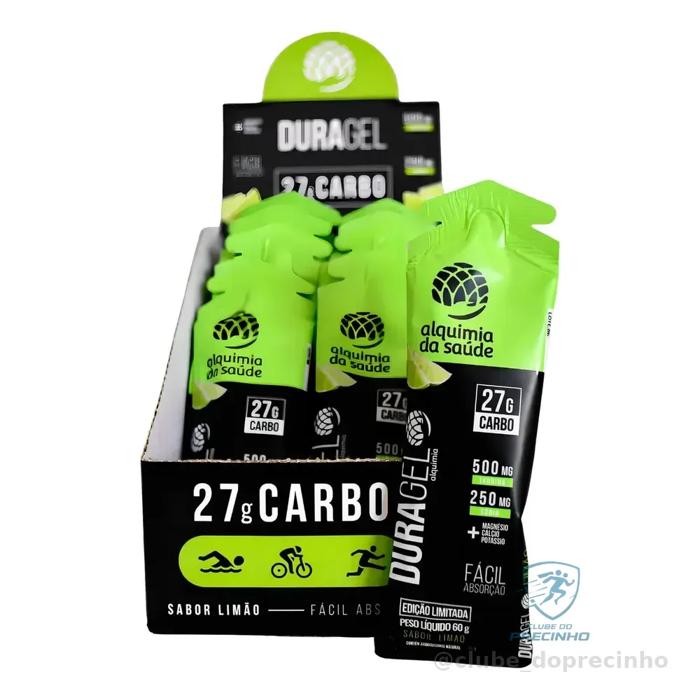 Duragel Box 15x27g De Carboidrato - Alquimia Da Saúde Sabor Limão