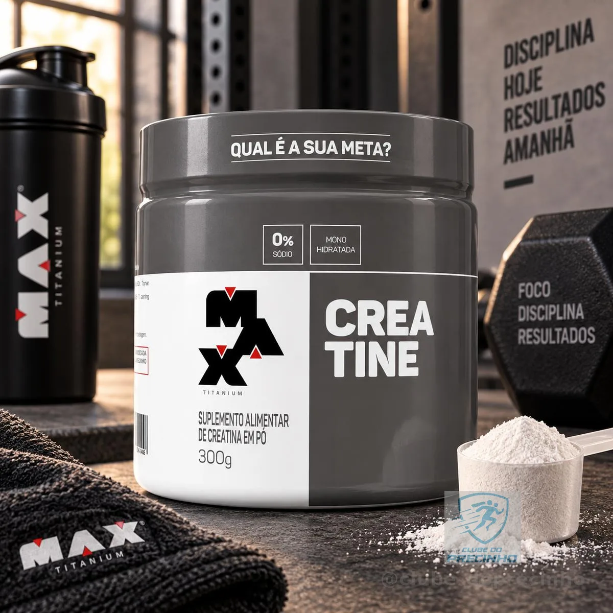 Creatina 300 Gr Max Titanium Sabor Sem sabor Creatina Monohidratada