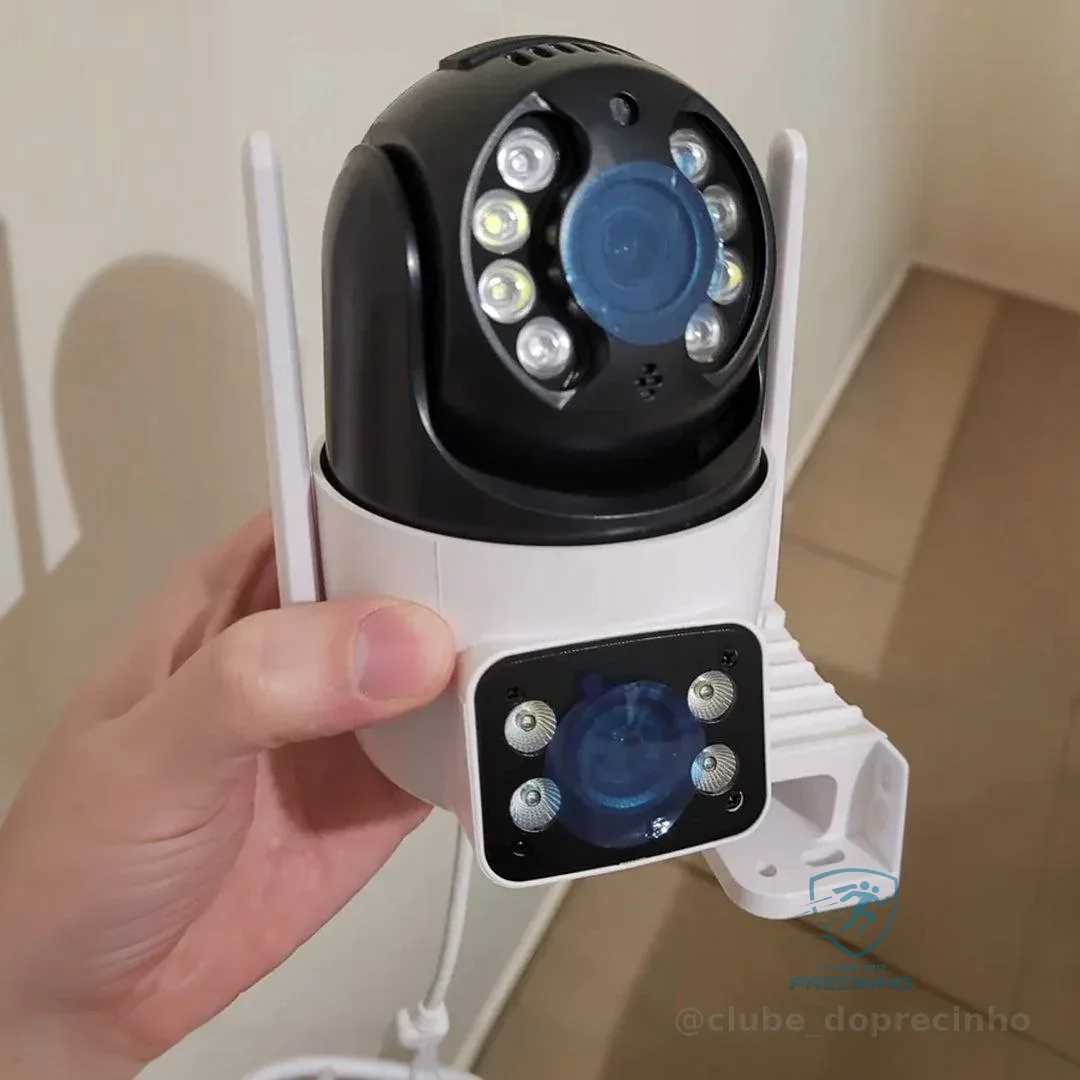 Câmera Segurança Ip Externa Wifi A28 App Icsee À Prova Dágua Ip66 Dome Lente Dupla Lentes 2 Em 1 Vigilancia Visão Noturna Infravermelho  4k Uhd Nova Geração Lançamento 2026 Nexgen