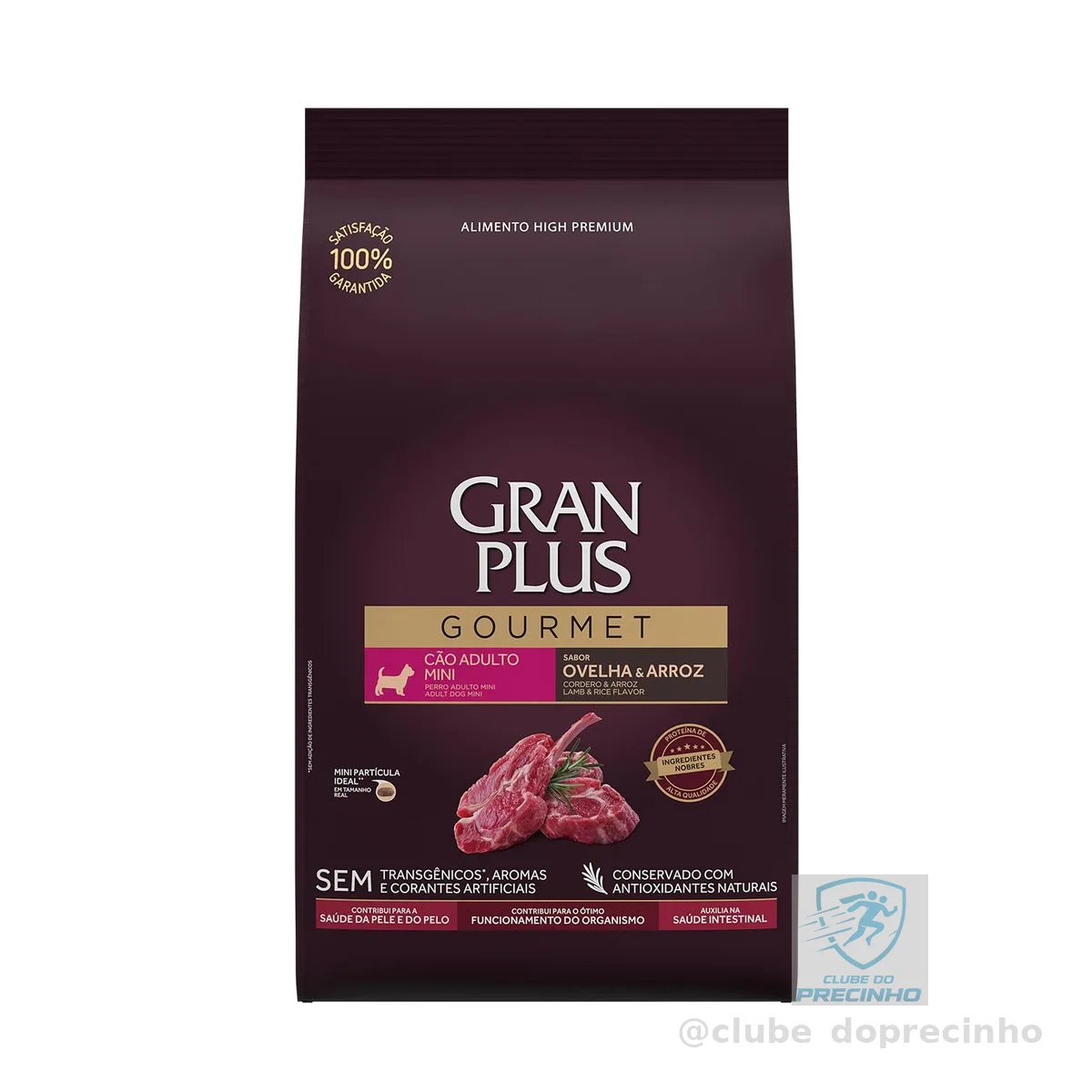 Ração GranPlus Gourmet Cães Adultos Mini Ovelha e Arroz 10,1kg