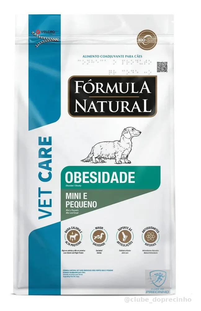 Fórmula Natural Vet Care Fórmula Natural Vet Care Obesidade Portes Mini e Pequeno Cão Adulto Seca