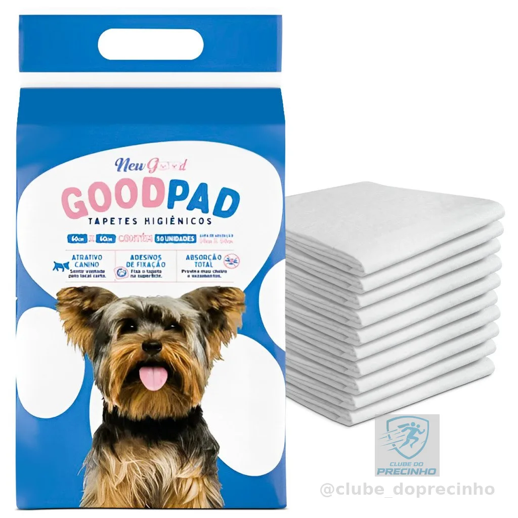 Tapete Higienico Good Pad 60x60 Com 50 Und Super Absorção