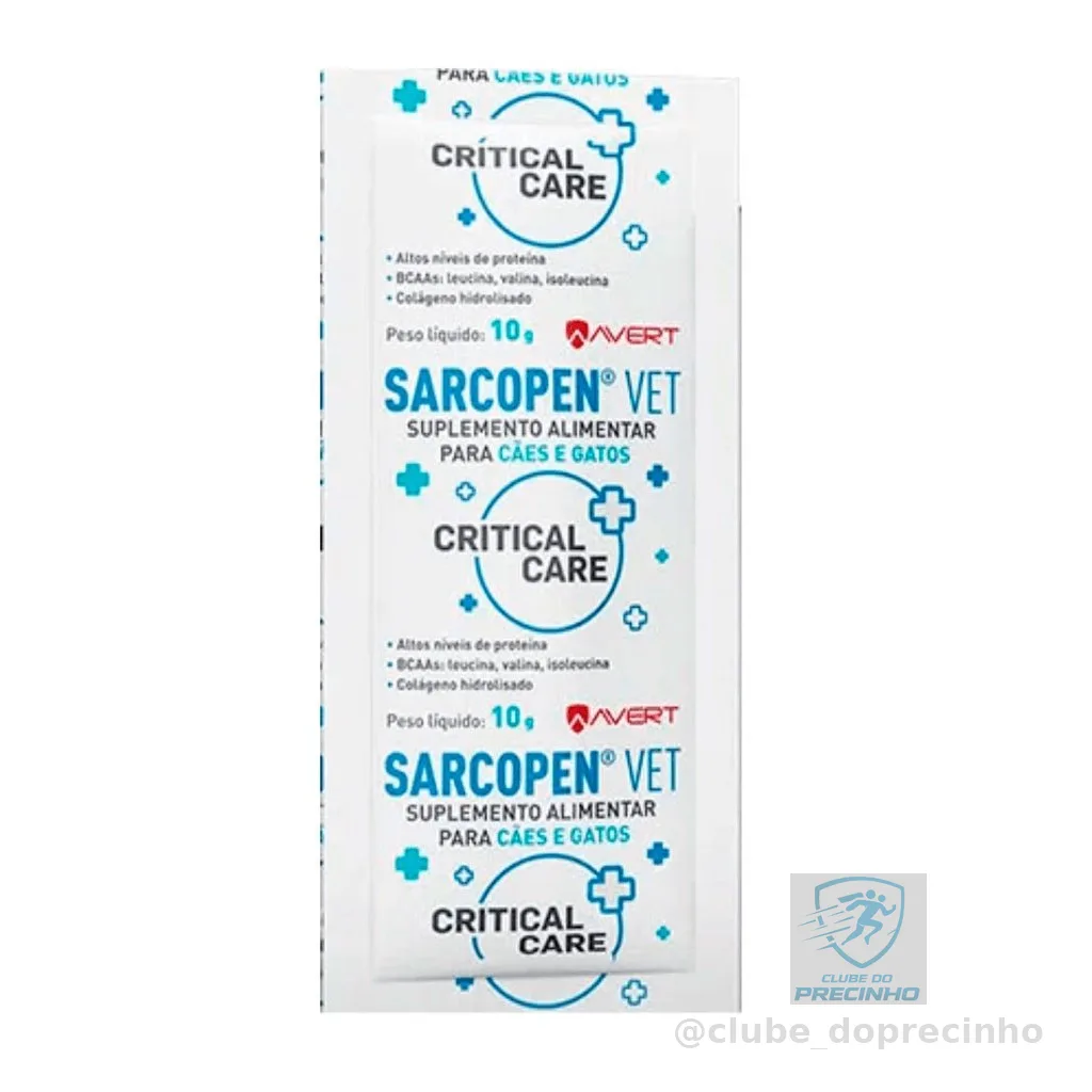 Suplemento Sarcopen Vet Para Cães e Gatos Avert 10g