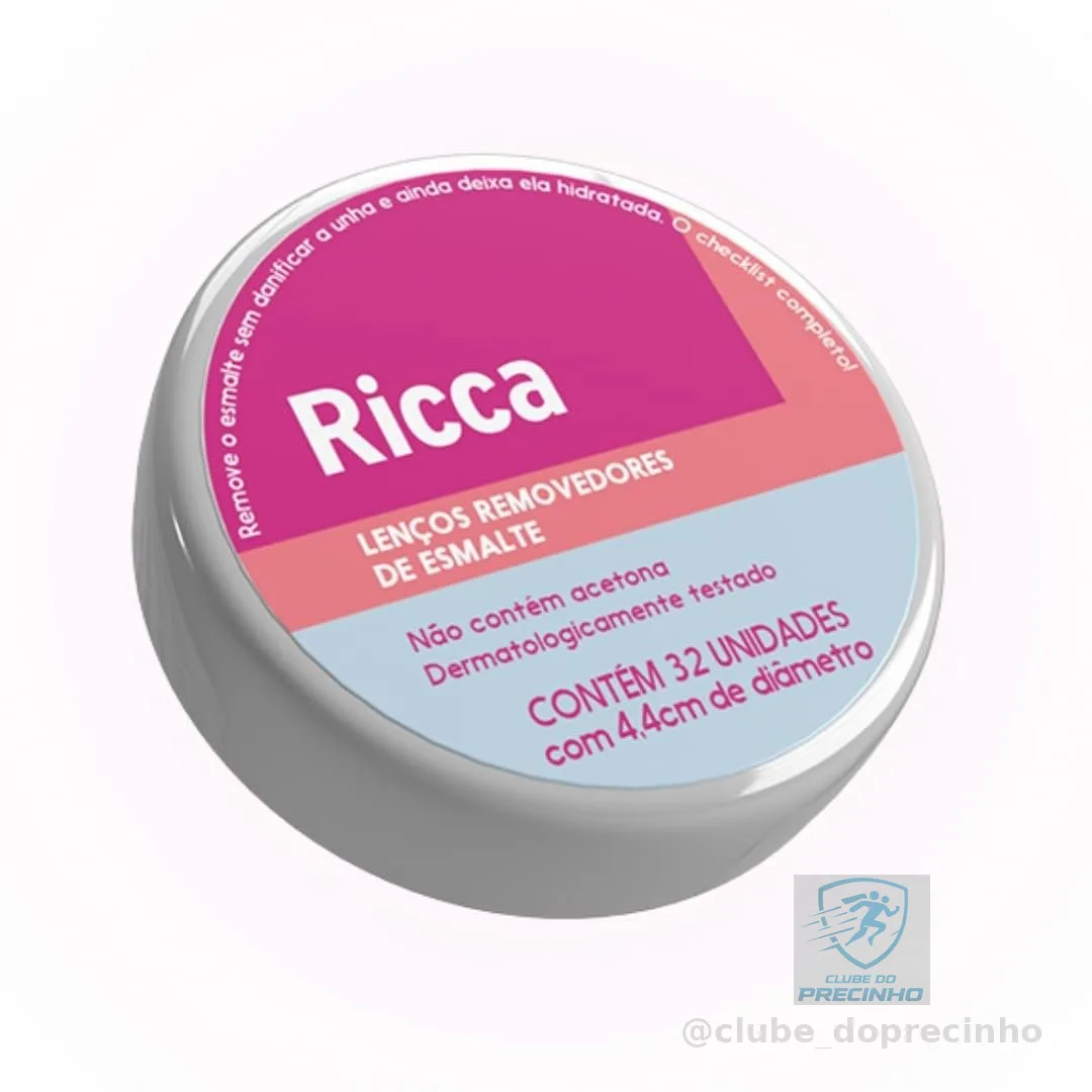 Ricca Lenço Removedor De Esmalte Ricca 32un