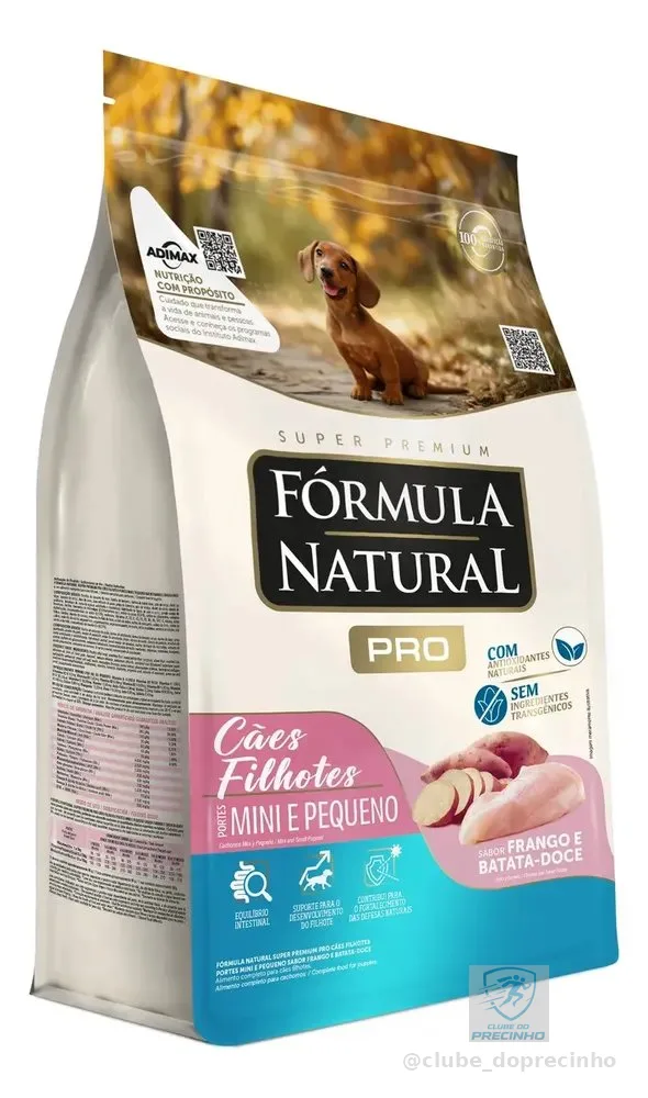 Ração Seca Fórmula Natural Pro Filhote Mini Pequeno 15kg Frango