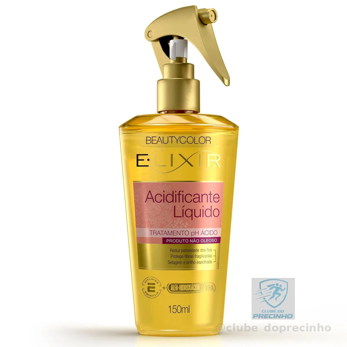 Acidificante Líquido E.lixir 150ml – Cabelos Mais Alinhados, Sedosos e com Brilho Intenso – Textura Leve, pH Equilibrado e Cutículas Seladas – Para Fios Porosos e Opacos – Beauty Color