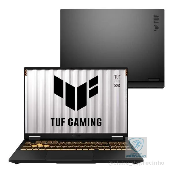 Notebook ASUS TUF Gaming F16 FX608JMR NVIDIA RTX 5060 Intel Core i5 14a 16GB RAM 512GB SSD Windows 11 Home 16" LED FHD IPS Jaeger Gray RV260W