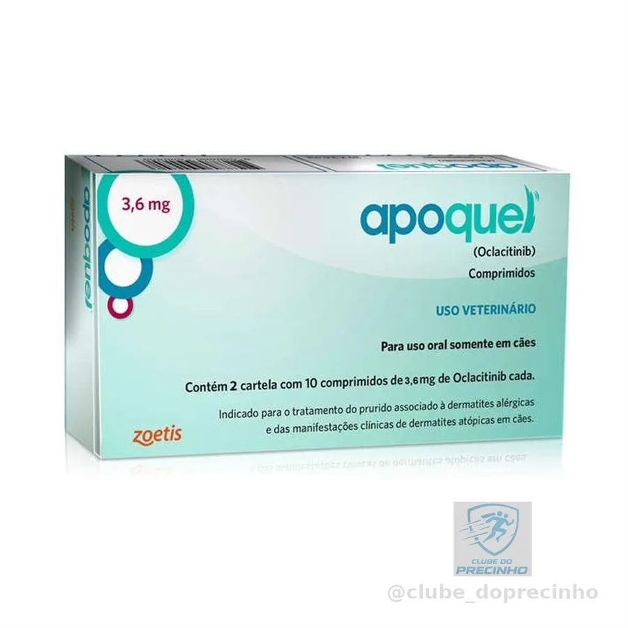 Apoquel Dermatite Canina 3,6 Mg 20 Comprimidos