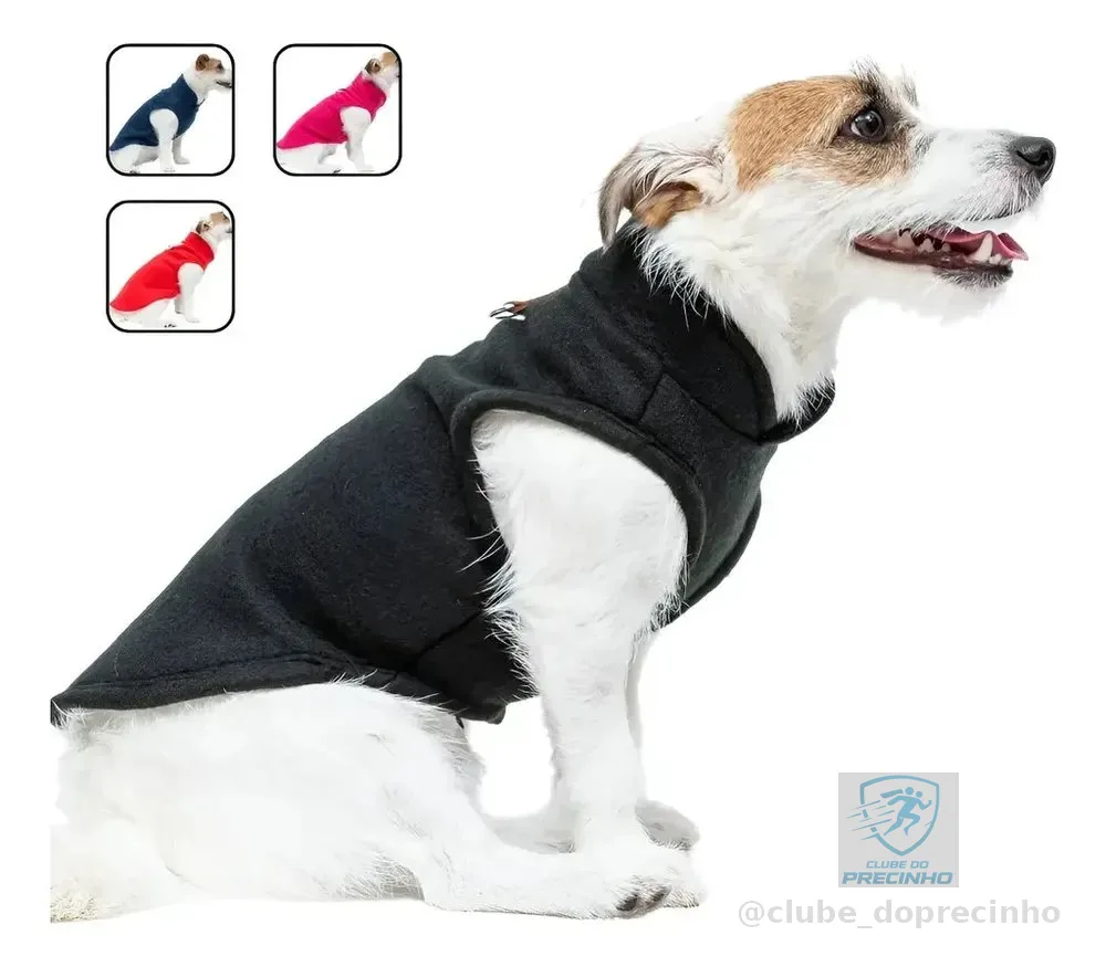 Roupa Roupinha Soft Para Cachorro Médio Grande Inverno G Preto&l