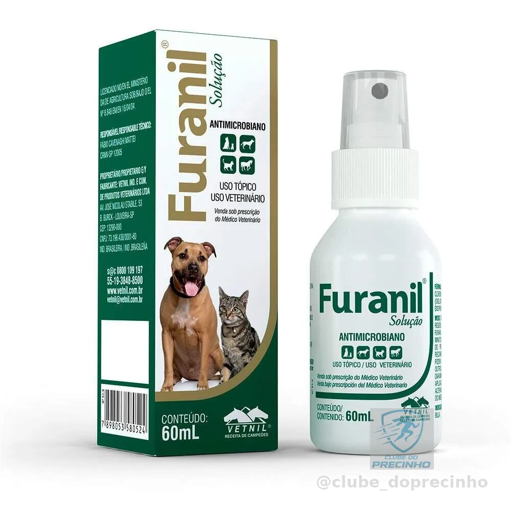 Spray Antimicrobiano Furanil Vetnil 60ml