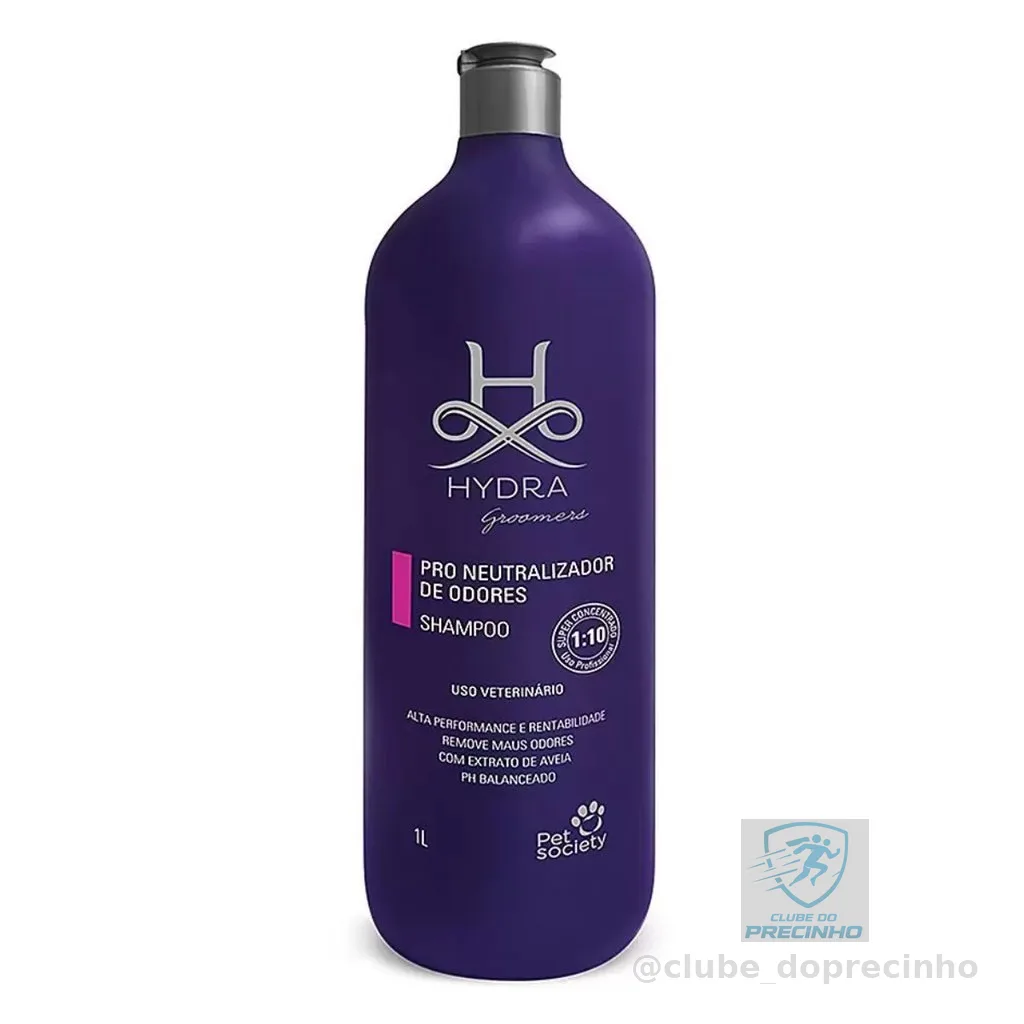 Shampoo Pet Society Hydra Groomers Pro Neutralizador de Odores 1Litro