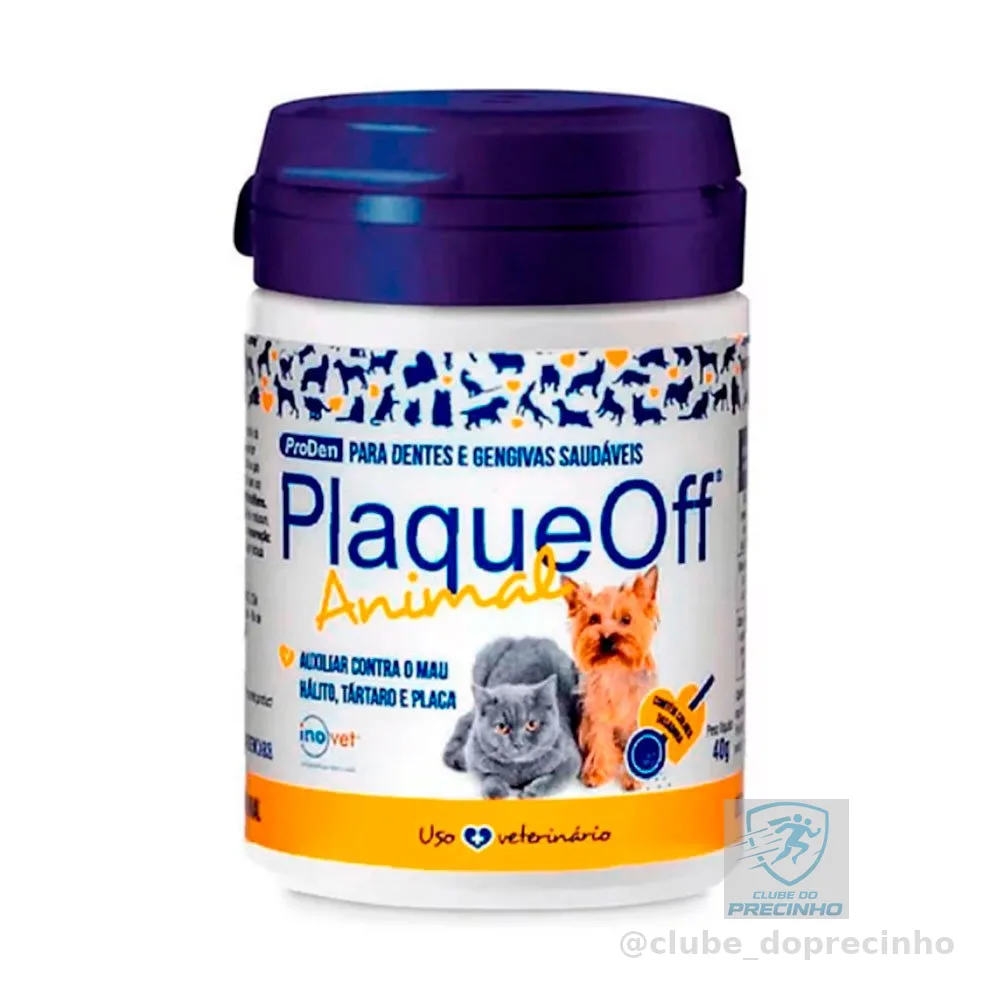 Plaque Off Animal Para Cães e Gatos Inovet 40g