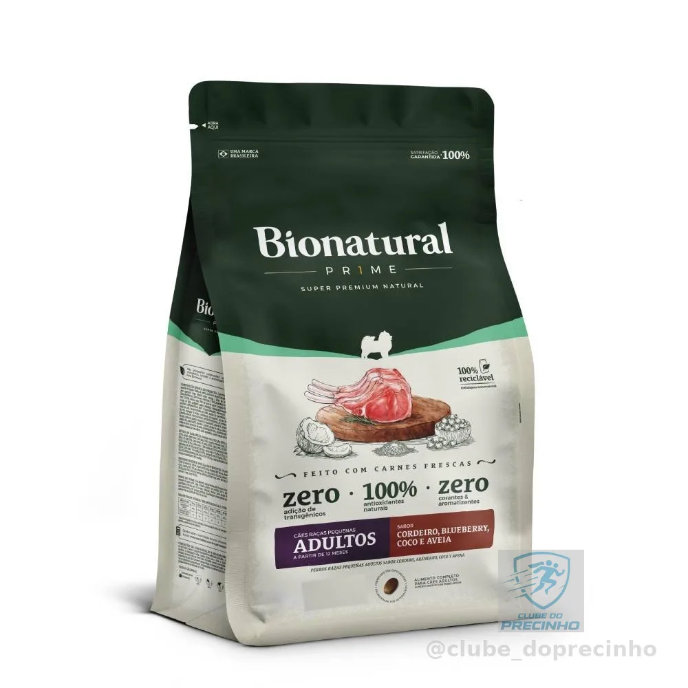 Ração Special Dog Bionatural Prime Raças Pequenas Adulto Cordeiro 2,5Kg