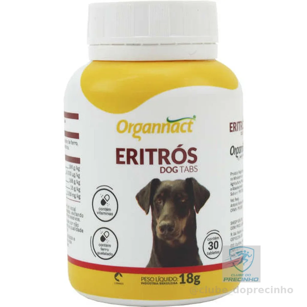 Eritrós Tabs Organnact Suplemento Vitamínico - 18 g