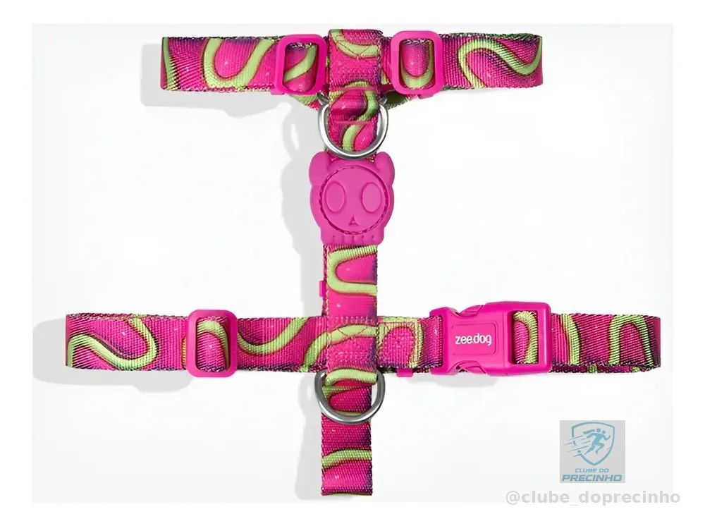 Arnês para cães H-Harness H3d Jelly Zeedog M Fuchsia Jerlly