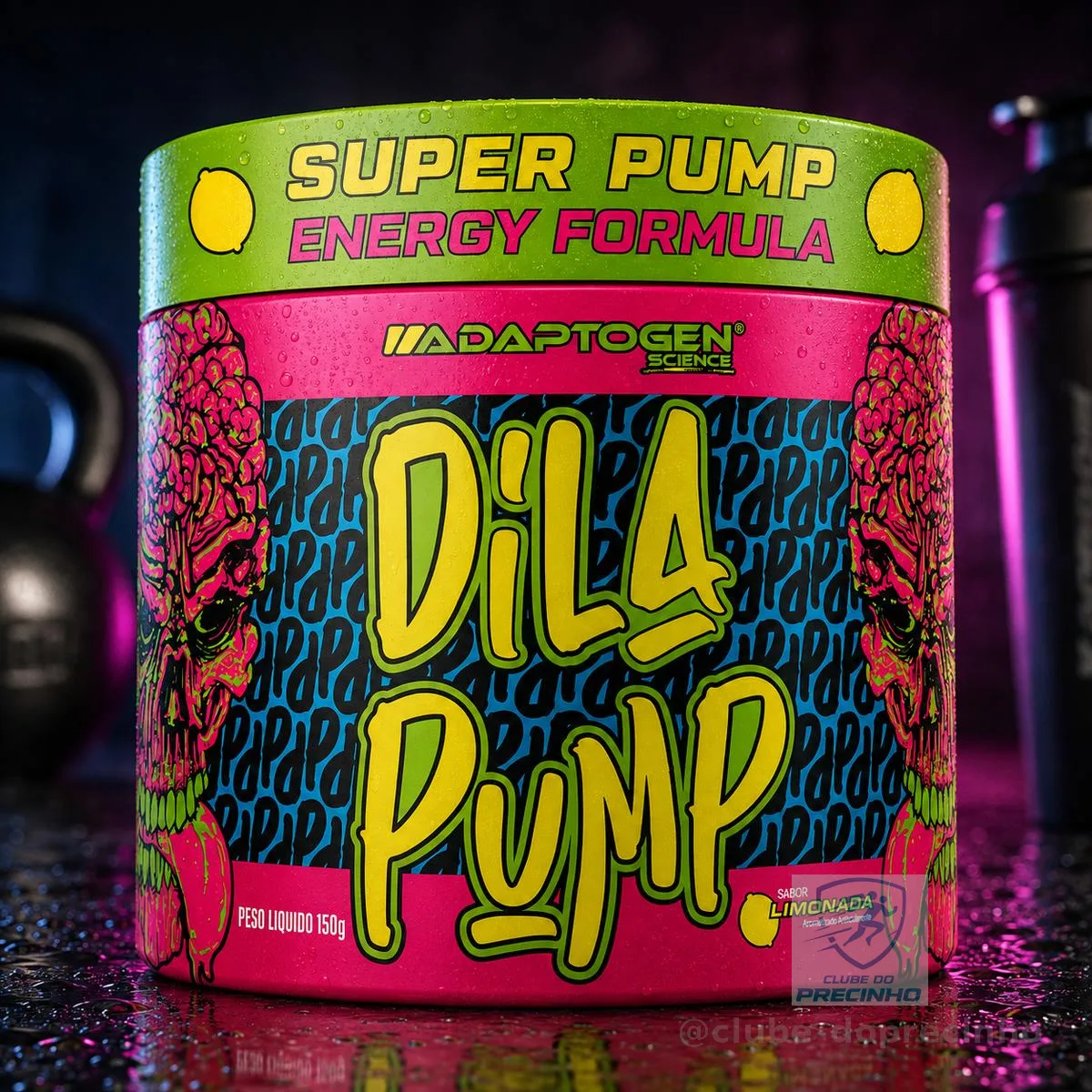 Dila Pump 150g Pré Treino E Vasodilatador - Adaptogen Sabor Limonada