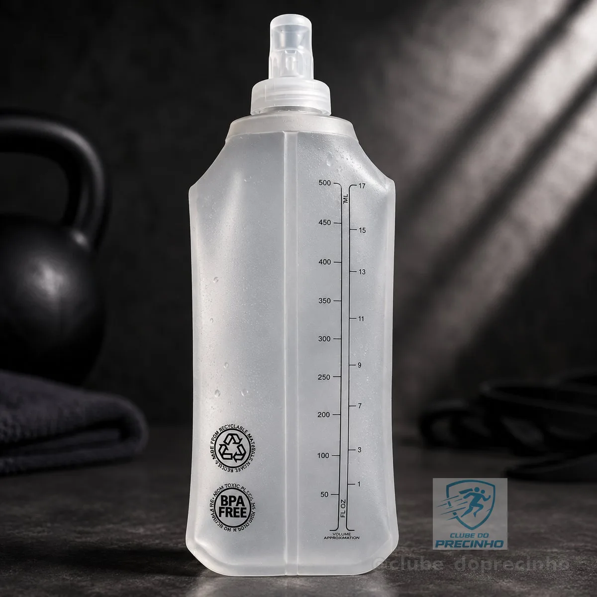 Garrafa De Água Mole Dobrável Corrida Silicone Squeeze