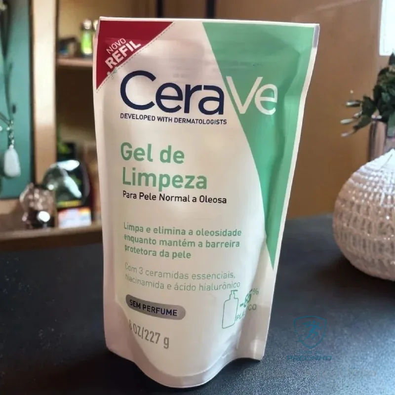 Refil Gel De Limpeza Facial Para Pele Normal A Oleosa Cerave 227g Dia/noite