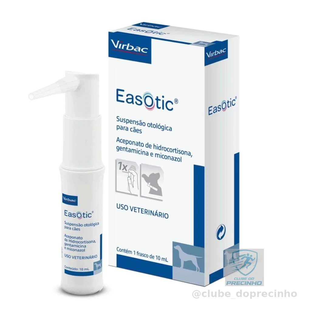 Easotic 10ml Solução De Tratamento Otológico Para Cães