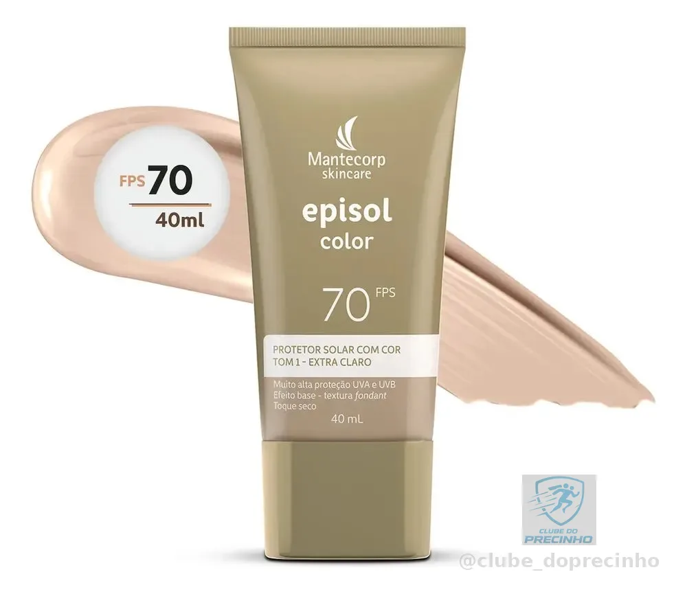 MANTECORP Protetor Solar Episol FPS 70 Tom 1 Extra Claro