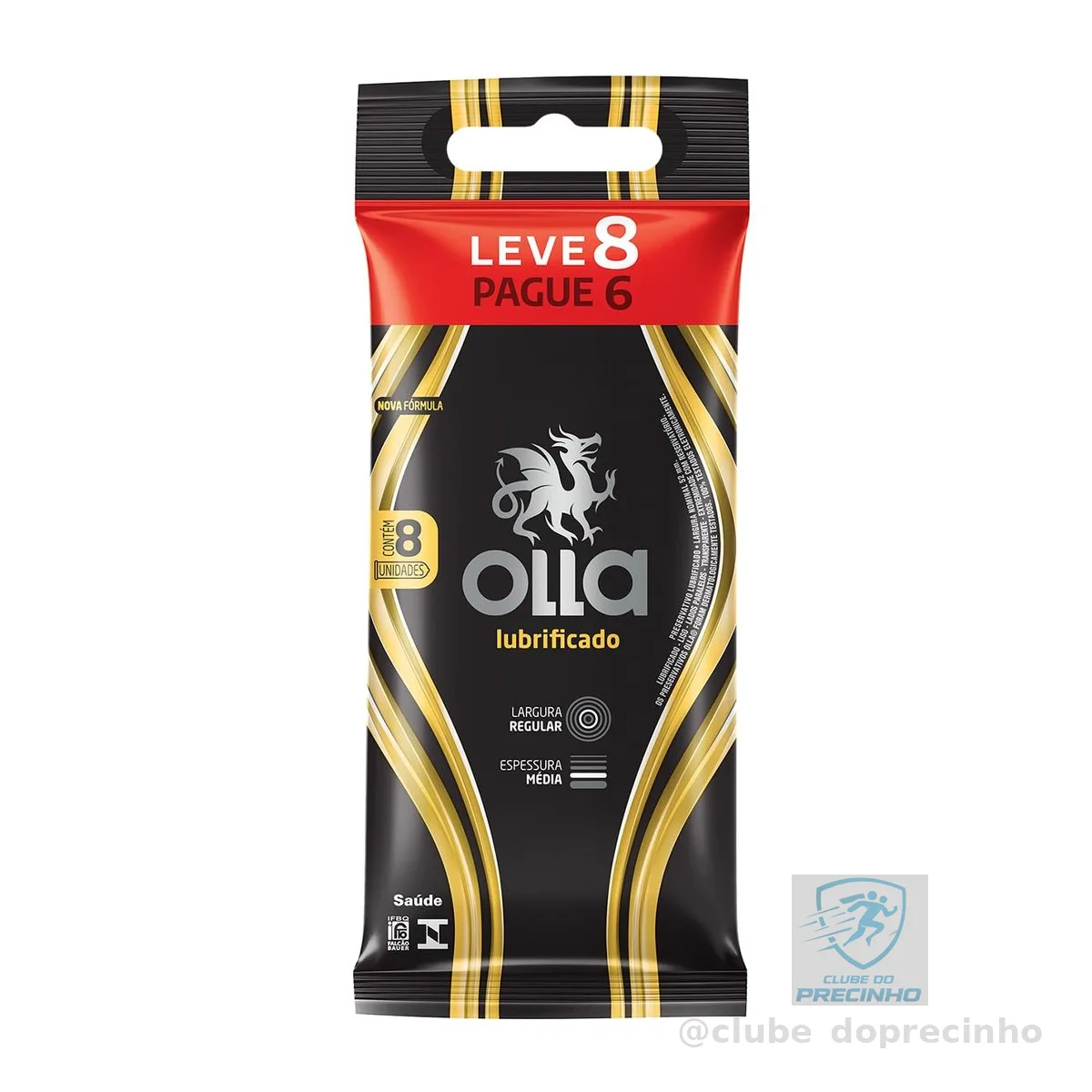 Olla Preservativo Lubrificado Leve 8 Pague 6