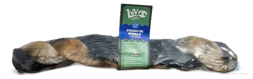 Mordedor Natural Para Cães Pet Sticko Pele Bufalo Luv 1un