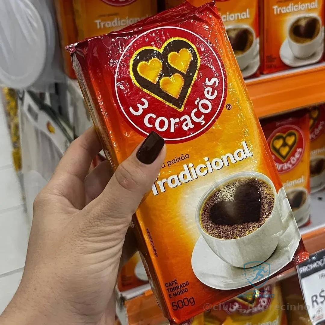 Café Torrado e Moído 3 Corações Tradicional 500g